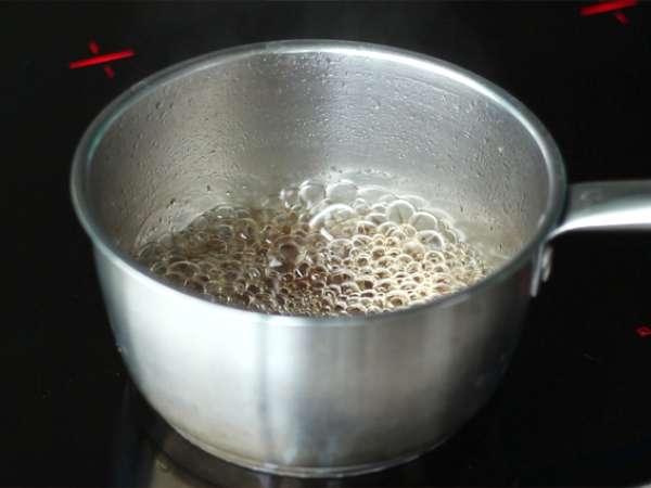 Blanc manger hindistan cevizi ve kuru erik coulis - Hazırlık adım 3