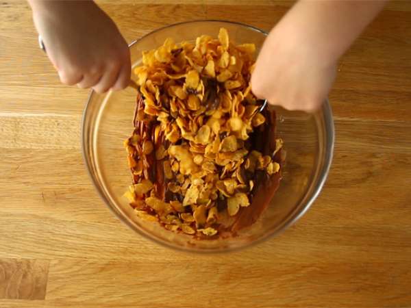 Pembe kum kekleri Noel ren geyiği - Hazırlık adım 1