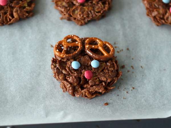 Pembe kum kekleri Noel ren geyiği - Hazırlık adım 5