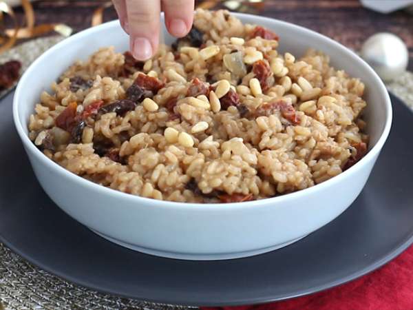 Mantar ve güneşte kurutulmuş domates risotto seti - Hazırlık adım 6