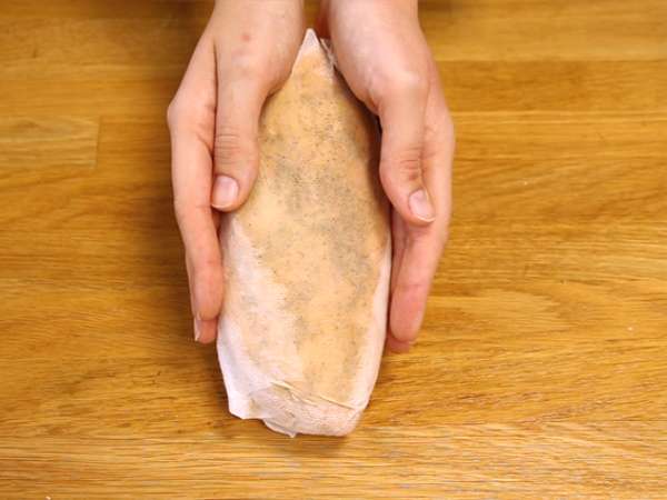 Tuzda pişirilmiş kaz ciğeri - Hazırlık adım 2