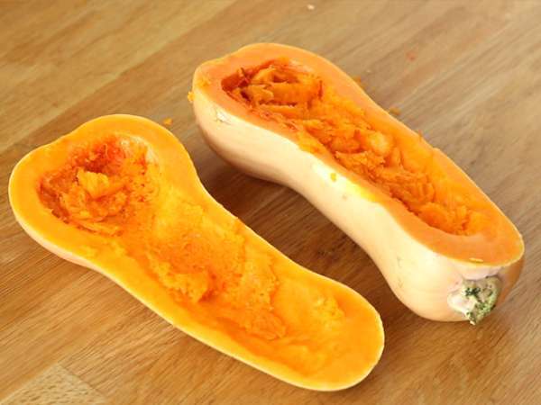 Kinoa ve nar ile doldurulmuş balkabağı - Hazırlık adım 2