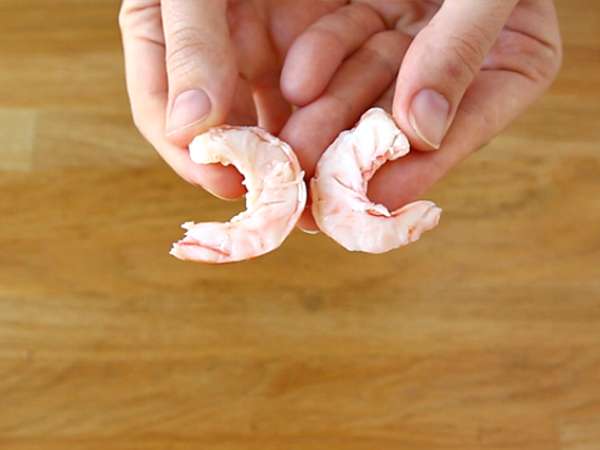 Çin böreği - karidesli tavuk - Hazırlık adım 3