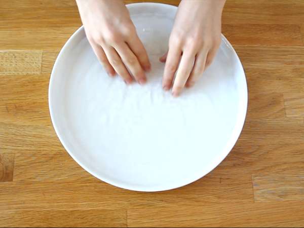 Çin böreği - karidesli tavuk - Hazırlık adım 4