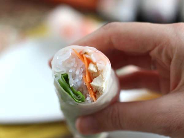 Çin böreği - karidesli tavuk - Hazırlık adım 7