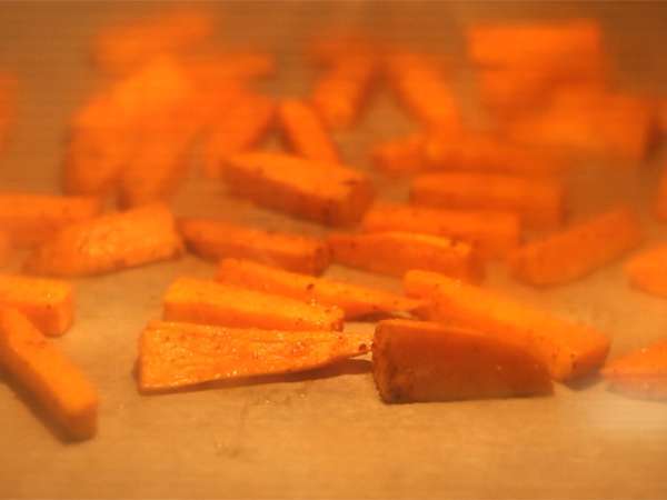 Vejetaryen Çin böreği - kırmızı lahana ve tatlı patates - Hazırlık adım 1