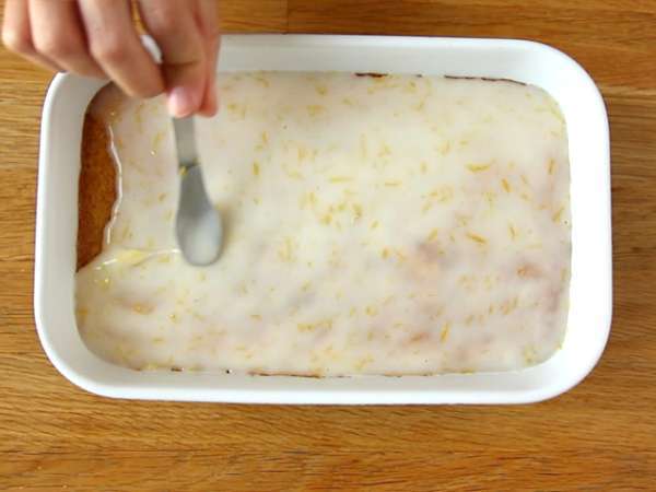 Limon Soslu Limonlu ve Yulaflı Brownie - Hazırlık adım 6