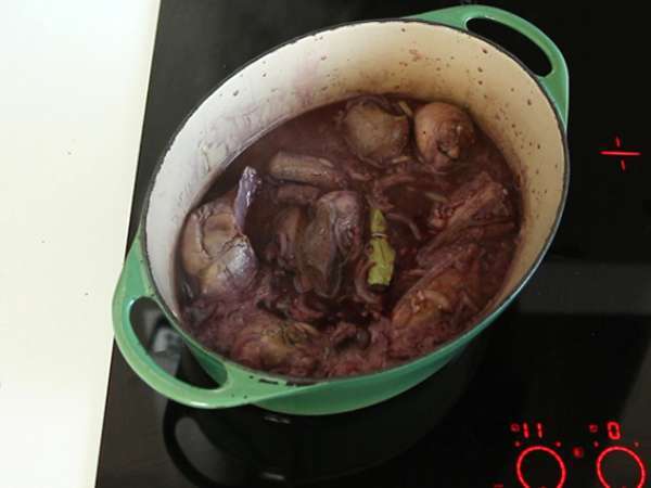 Coq au vin - Hazırlık adım 4