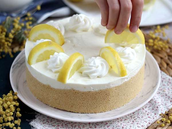 Fırında pişmeyen limonlu cheesecake - Hazırlık adım 5