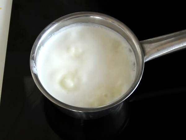 Kolay ev yapımı yoğunlaştırılmış süt - Hazırlık adım 1