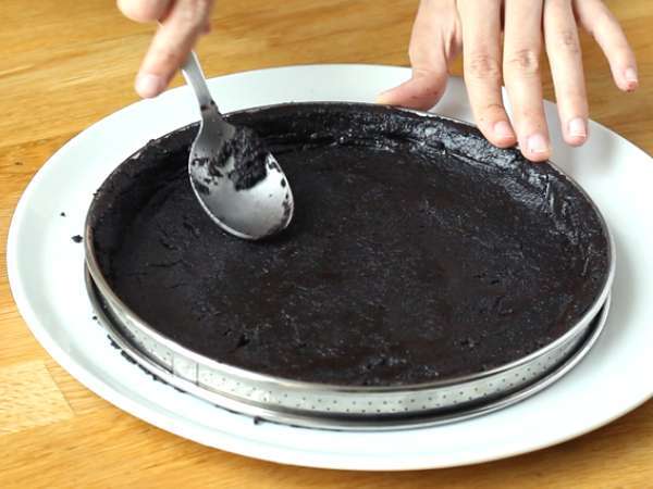 Çikolatalı ve oreolu tartölet - Hazırlık adım 2