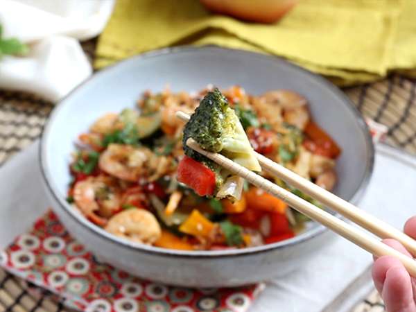 Karidesli sebzeli wok - Hazırlık adım 6