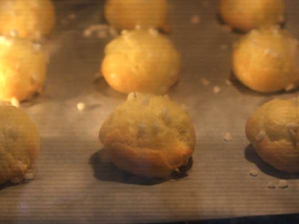 Chouquettes, sedefli şekerli choux - Hazırlık adım 5