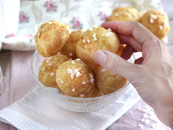 Chouquettes, sedefli şekerli choux - Hazırlık adım 6