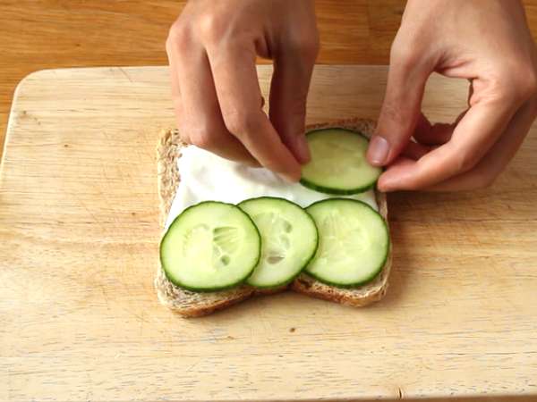 Vejetaryen sandviç kulübü - Hazırlık adım 3