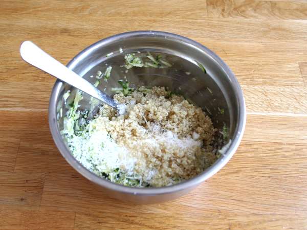 Kabak ve kinoa omleti - Hazırlık adım 3