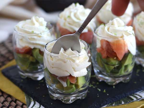 Somon füme ve avokado verrines - Hazırlık adım 6