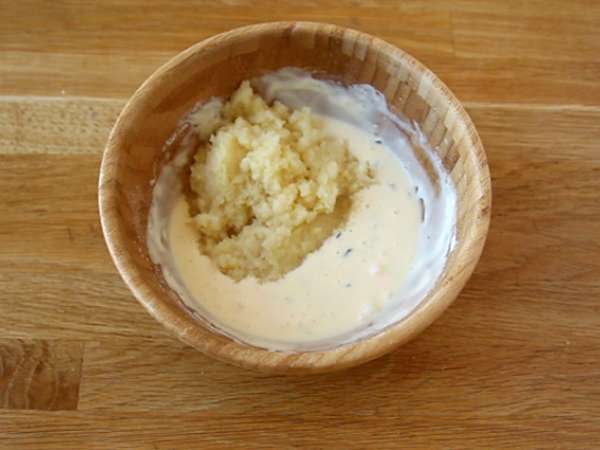 Patatesli waffle - Somon füme ve fromage frais ile waffle sandviç - Hazırlık adım 2