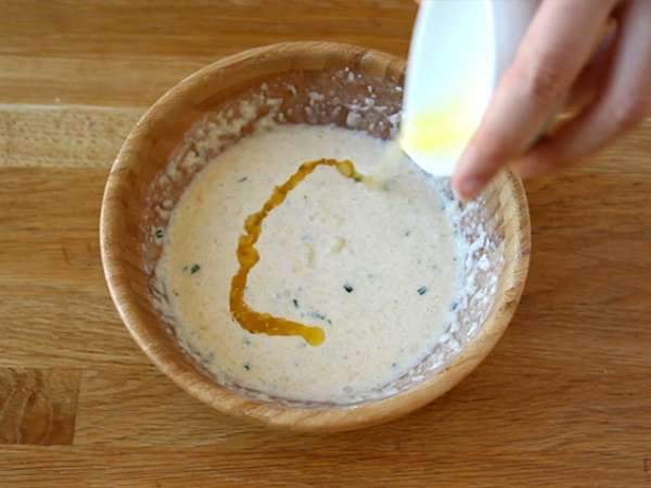 Patatesli waffle - Somon füme ve fromage frais ile waffle sandviç - Hazırlık adım 3