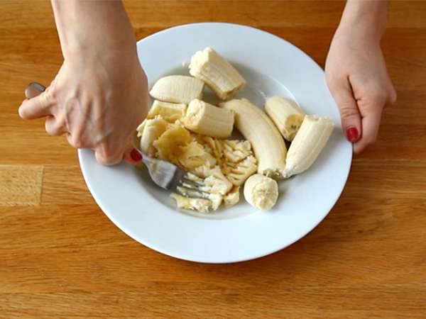 Muzlu ve çikolatalı kek - Vegan ve glütensiz - Hazırlık adım 1