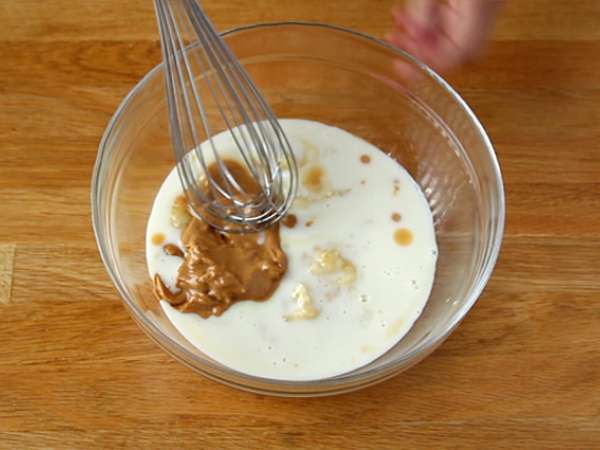 Muzlu ve çikolatalı kek - Vegan ve glütensiz - Hazırlık adım 2