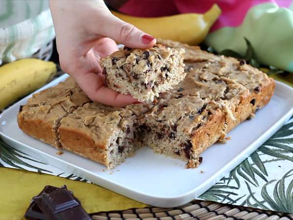 Muzlu ve çikolatalı kek - Vegan ve glütensiz - Hazırlık adım 5