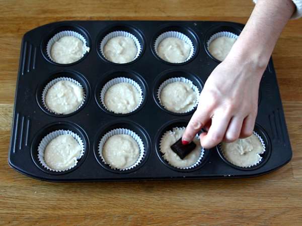 Çikolatalı kalpli kekler - Vegan ve glütensiz - Hazırlık adım 3