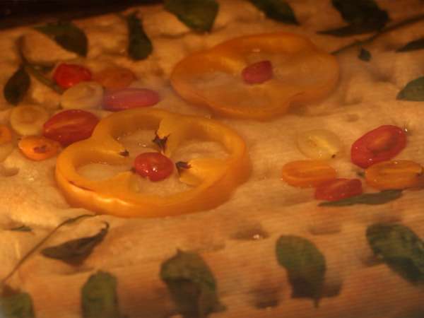 Focaccia çiçekleri - focaccia sanatı - Hazırlık adım 9