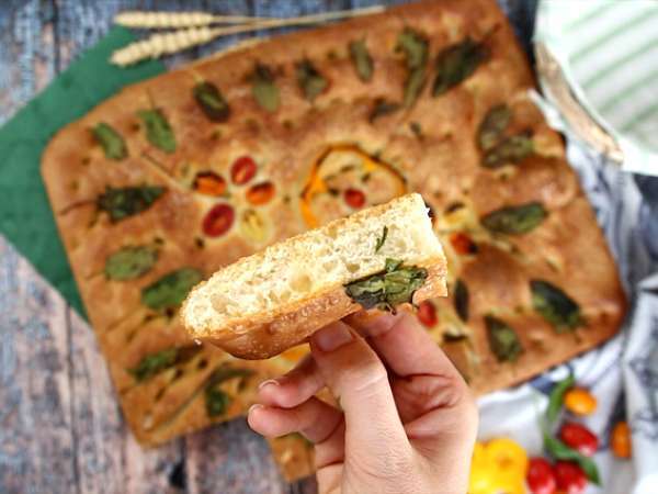 Focaccia çiçekleri - focaccia sanatı - Hazırlık adım 10
