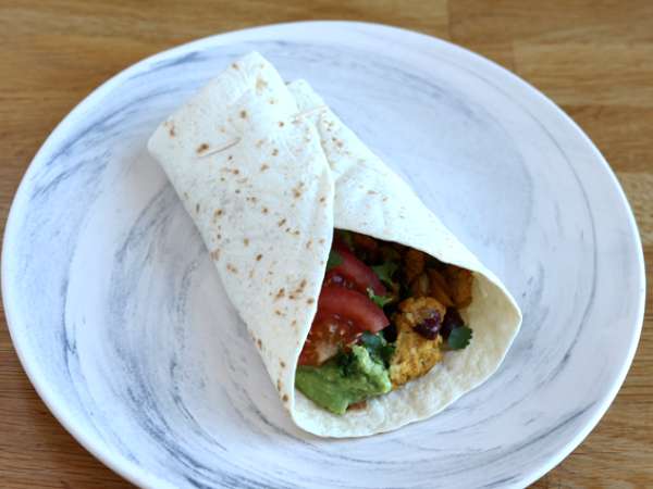 Dokulu soya proteinli vejetaryen fajita - Hazırlık adım 5