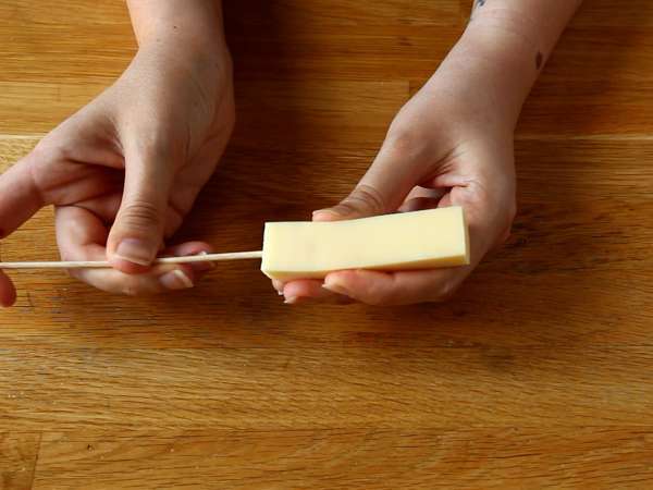 Peynirli yakitori dana kebapları - Hazırlık adım 5