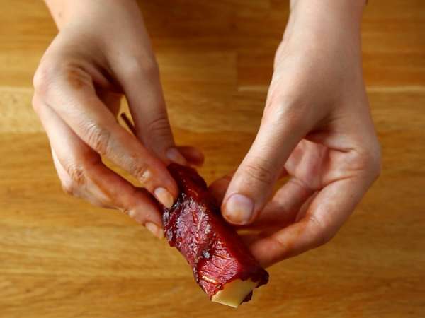 Peynirli yakitori dana kebapları - Hazırlık adım 6