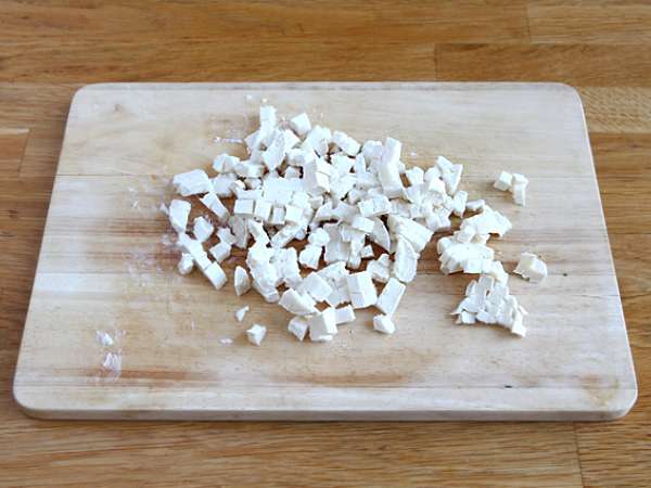 Kabak, keçi peyniri ve limon salatası - Hazırlık adım 3