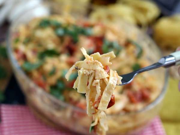 Tagliatelle beyaz peynirli çeri domates - fırında beyaz peynirli makarna - Hazırlık adım 8