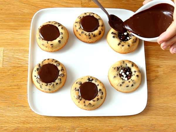 Çikolatalı kaplan pastaları - çıtır ganaj - Hazırlık adım 8