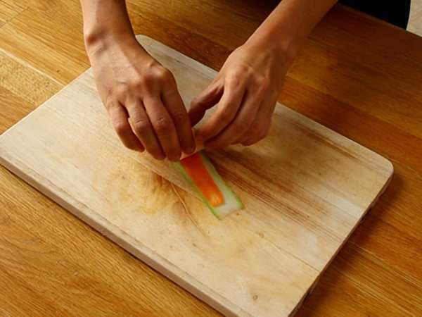 Pembe kabak ve havuçlu kiş - Hazırlık adım 1