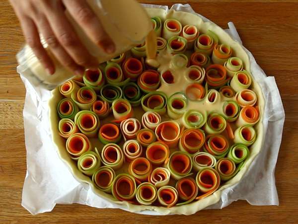 Pembe kabak ve havuçlu kiş - Hazırlık adım 4