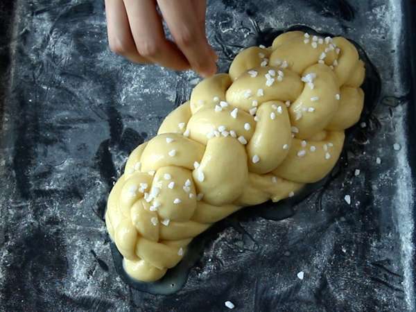 8 telli örgülü topuzlar - Hazırlık adım 11