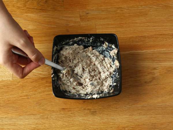 Kabak ve sardalya ruloları - Hazırlık adım 2