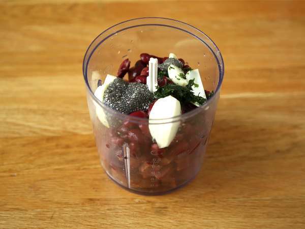 Domates soslu vejetaryen seitan köfte - Hazırlık adım 1