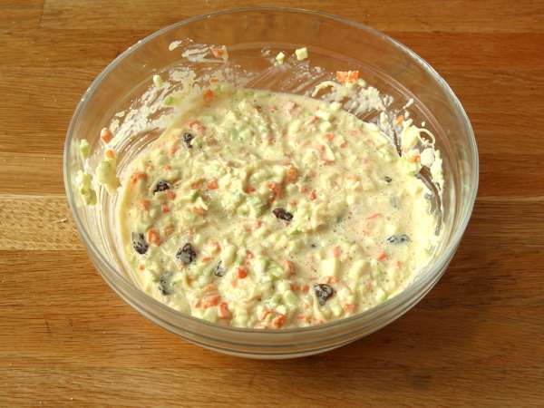 Kabak ve havuçlu irmikli kek - Hazırlık adım 3