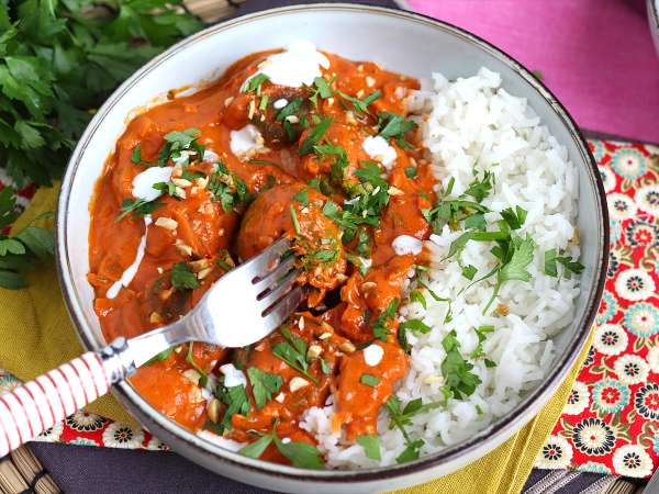 Vegan Malai Kofta: Domates soslu nohut köftesi - Hazırlık adım 6
