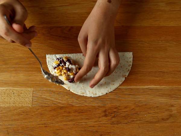 Vejetaryen taco samosas - Hazırlık adım 2