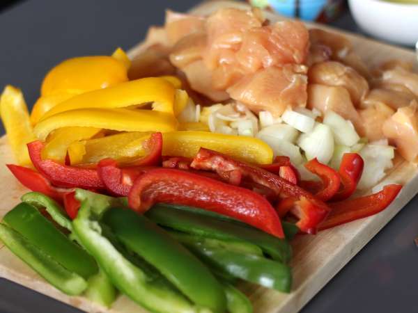 Cookeo'da Ekspres Basquaise tavuk - Hazırlık adım 1