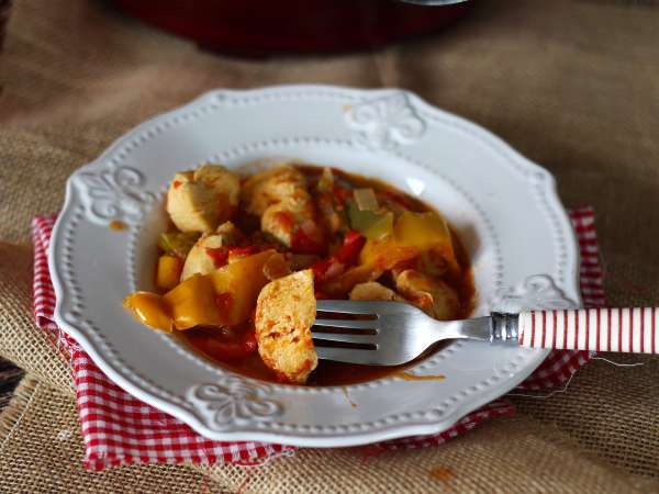 Cookeo'da Ekspres Basquaise tavuk - Hazırlık adım 5