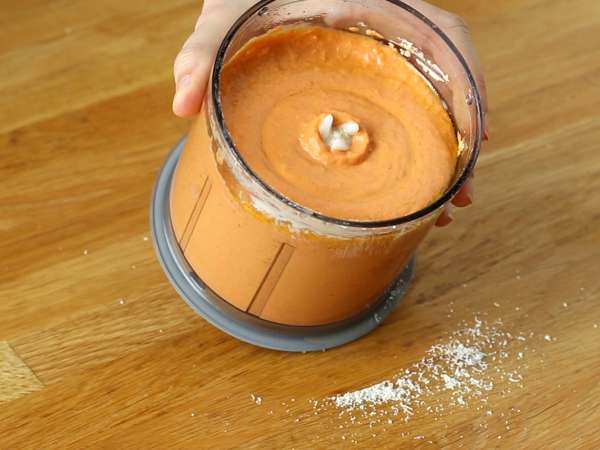 Kremalı burrata peynirli Calabria usulü pesto - Hazırlık adım 5