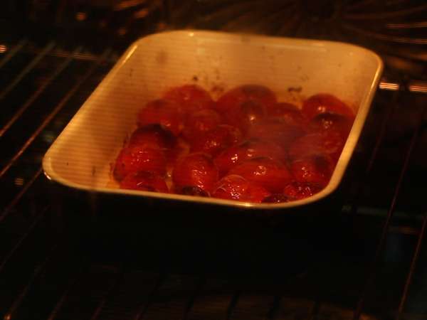 Kavrulmuş domates ve burrata bruschetta - Hazırlık adım 2