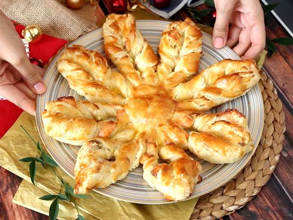 Aperatif olarak atıştırmak için mükemmel, somon ve fromage frais içeren lapa böreği - Hazırlık adım 8