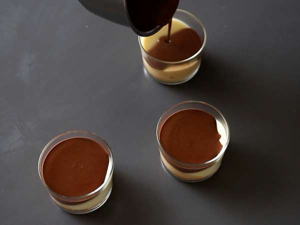 Çikolatalı ve nugalı kuplar. Kolay tarif - Hazırlık adım 11