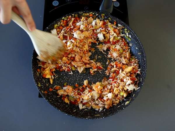 Nasi goreng, Endonezya'nın pirinç yemeği - Hazırlık adım 7